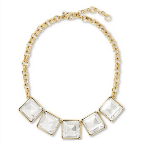 Banana Republic Jewelry - Banana Republic Clear Gold Statement Necklace